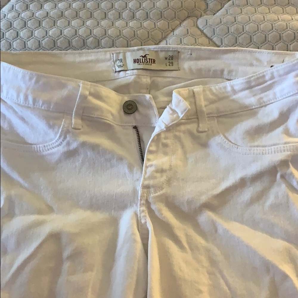 Hollister white jeans